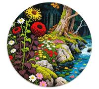 Fleurs am Flussufer Puzzle 1000 Pièces Educa Jouet en Bois Jeu D'Intelligence Décoration Intérieure Paysage Jeu Éducatif Challenge Toy Adultes & Enfants des 14 Ans 1000pcs (67.5x67.5cm)
