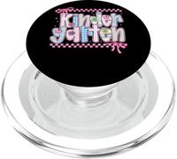Fleurs amusantes en damier pour la maternelle PopSockets PopGrip pour MagSafe