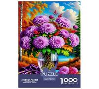 Fleurs and Paysage d'automne Puzzle 1000 Pièces Educa Jouet Divertissement Créatif Décoration Intérieure Intéressant Jeu Éduchatif Challenge Toy Adultes & Enfants des 14 Ans 70x50cm/1000pcs