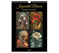 Fleurs Art nouveau, Version française (Calendrier mural 2026 DIN A4 portrait), Calendrier CALVENDO mensuel