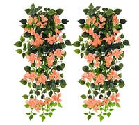 Fleurs artificielles à suspendre, résistantes aux UV, fausses fleurs en plastique pour intérieur ou extérieur, jardin, porche, avant-toit, décoration murale de mariage, décorations d'automne