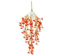 Fleurs artificielles d'automne réalistes,Plantes artificielles en Plastique Orange,décoration d'automne extérieure,Fausse décoration Suspendue for Jardins,Porche,cheminée(4)