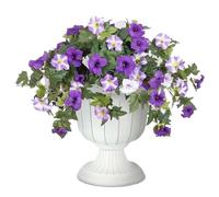 Fleurs Artificielles - Décorations De Fleurs En Forme De Trompette D'extérieur, Pétunias Nains Artificiels, Décoration De De Gloire Du Matin Sans Décoloration, À Suspendre Pour Porche, Jardin