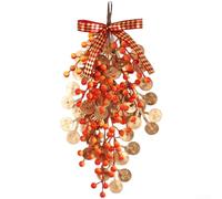 Fleurs artificielles décoratives à suspendre pour l'année du cheval 2026, en plastique, avec messages de bonne fortune pour murs et portes (ND638/39)