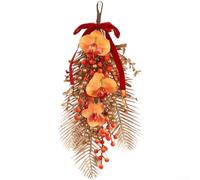 Fleurs artificielles décoratives à suspendre pour l'année du cheval 2026, en plastique, avec messages de bonne fortune pour murs et portes (ND636/48)