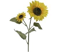 Fleurs artificielles - DECORIS - Tournesol sur tige - 15x10x72cm - Jaune - Courbable et coupable