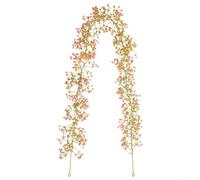 Fleurs artificielles en plastique de 175 cm pour décoration de mariage pour intérieur ou extérieur, guirlande, centre de table, décoration d'événement floral (AL49-480-1Rose)