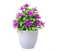 Fleurs artificielles en pot TFor pour ay avec roses astiques PlFor pour salon, chambre à coucher ou étude pour areFor a (rose lotus)