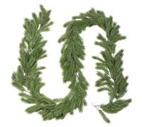 Fleurs Artificielles en Soie Guirlande de Noël en Imitation cèdre 270 cm, très réaliste, pour escaliers, décoration d'intérieur (Green, 270cm)