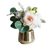 Fleurs artificielles et vases fleurs de costume de pivoine maison cuisine salon chambre fleurs décoration table centre bureau décoration de fête de mariage