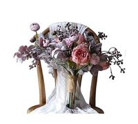 Fleurs artificielles fausses bouquets gracieux, peuvent être du sel ou des fleurs artificielles sucrées, des bouquets tenant des fleurs, des décorations de fleurs artificielles (couleur: a) (a)