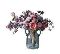Fleurs artificielles fausses bouquets gracieux, peuvent être du sel ou des fleurs artificielles sucrées, des bouquets tenant des fleurs, des décorations de fleurs artificielles (couleur: a) (d)