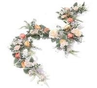 fleurs artificielles, Feuilles d'eucalyptus de 1,7 m for décoration de table, d'arche de mariage(1pc Luxury Champagne)