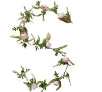 fleurs artificielles, Feuilles d'eucalyptus de 1,7 m for décoration de table, d'arche de mariage(1pc Mini Pink)