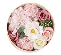 Fleurs artificielles Fleur de savon à la rose artificielle, décoration de fleur de corps de bain parfumée aux pétales de rose, cadeau de fleur de dames pour mariage, fête des mères, Saint-Valentin