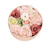 Fleurs artificielles Fleur de savon à la rose artificielle, décoration de fleur de corps de bain parfumée aux pétales de rose, cadeau de fleur de dames pour mariage, fête des mères, Saint-Valentin