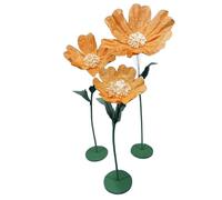 Fleurs artificielles géantes géantes en papier anémone avec tige flexible et base 9 couleurs pour décoration de mariage, réception, anniversaire, Pâques, fête des mères