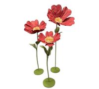 Fleurs artificielles géantes géantes en papier anémone avec tige flexible et base 9 couleurs pour décoration de mariage, réception, anniversaire, Pâques, fête des mères