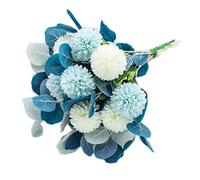 Fleurs artificielles pour la décoration, bouquet de marguerites artificielles, fausses fleurs artificielles en plastique, petites boules de fleurs de Dhalia pour le salon, décoration de la maison,