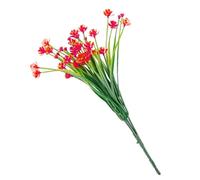 Fleurs artificielles pour l'extérieur, fausses fleurs d'extérieur, Décoration de printemps Faux arbustes résistants aux UV, Décoration de maison artificielle réaliste, sans entretien, pour pots de fle