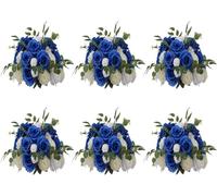 Fleurs artificielles - RESTEQ - Boules de fleurs - Multicolore - 35 cm - 6 pièces