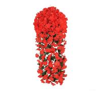 Fleurs artificielles violettes à suspendre en plastique pour décoration murale d'intérieur, mariage et jardin, 75 x 35 cm, multicolore (5)