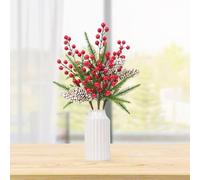 Fleurs Artificielles Wisteria décoration Créez facilement une atmosphère familiale chaleureuse Améliorez la qualité de vie Cela vaut vraiment la peine d'avoir! Fausse Plante Balcon aux ( Red, 42cm)