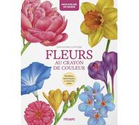 Fleurs au crayon de couleur - Modèles, techniques & tutoriel