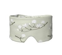 Fleurs blanches au printemps,Masque pour les yeux bloquant la lumière Cache-yeux et cache-oreilles pour le sommeil