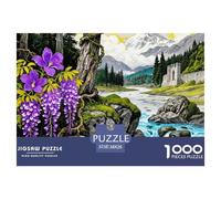 Fleurs Bord Ruisseau Puzzle 1000 Pièces Educa Jouet en Bois Jeu D'Intelligence Décoration Intérieure Fleur Jeu Éduchatif Challenge Toy Adultes & Enfants des 14 Ans 38x26cm/1000pcs
