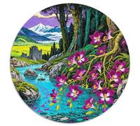 Fleurs Bord Ruisseau Puzzle 1000 Pièces Educa Jouet en Bois Jeu D'Intelligence Décoration Intérieure Fleur Jeu ÉduChatif Challenge Toy Adultes & Enfants des 14 Ans 1000pcs (67.5x67.5cm)