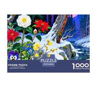 Fleurs Bord Ruisseau Puzzle 1000 Pièces Educa Jouet en Bois Jeu D'Intelligence Décoration Intérieure Paysage Jeu Éducatif Challenge Toy Adultes & Enfants des 14 Ans 38x26cm/1000pcs