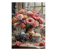 Fleurs Caméra Cupcake 1000pcs pour Adultes Mini Puzzle Cadeau