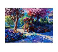Fleurs Chariot Arbres 1000pcs pour Adultes Mini Puzzle Difficile
