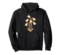 Fleurs Chic - Noir Floral habillé Sweat à Capuche