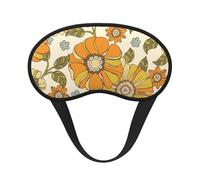 Fleurs colorées rétro années 70,Masques de sommeil occultants, cache-yeux couvrants, masques de sommeil anti-lumière
