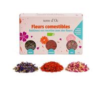 Fleurs comestibles bio pour cuisine, infusion et pâtisserie terre d'Oc
