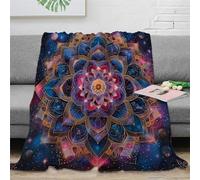 Fleurs Couverture Imprimée Couverture 3D Flanelle Couverture De Lit en Peluche Chaud Doux Et Confortable Convient Adultes Et Enfants 80x90inch(200x230cm)