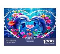Fleurs d’Amour Puzzles De 1000 Pièces Jeu Éducatif Puzzle Classique De Décoration Intérieure Carton 100% Recyclé Cadeaux pour Hommes pour Adultes 52x38cm/1000pcs