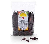 Fleurs d’Hibiscus Séchées Premium 100% Naturelles - Sachet de 300g, Sans Conservateurs ni Additifs, Idéal pour Infusions et Recettes
