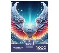 Fleurs d'amour 1000 Pièces Coeur Puzzle pour Adultes Jeu D'intelligence Cadeau Unique Adultes Et Adolescents Dès 14 Ans 38x26cm/1000pcs