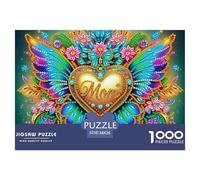 Fleurs d'amour 1000 Pièces Puzzle Jeu Cadeau Unique Belle Fleur Jeu De Puzzle pour Toute La Famille Adultes Et Enfants À Partir De 14 Ans38x26cm/1000pcs