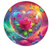 Fleurs d'amour 1000 Pièces Puzzle pour Adultes Jeu Stimulant Divertissement Apaisant Cultiver l'esprit D'équipe Cadeaux pour Adultes 1000pcs (67.5x67.5cm)