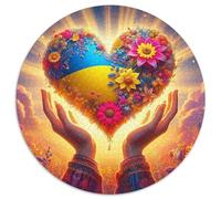 Fleurs d'amour 1000 Pièces Puzzle pour Adultes Jeux De Défi Familial Puzzle Anti-Stress Cultiver l'esprit D'équipe pour Hommes, Femmes, Seniors 1000pcs (67.5x67.5cm)