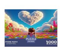 Fleurs d'amour Puzzle 1000 Pièces Convient Aux Adultes Le Impossible Fleurs d'amour Activités Familiales Jeux ÉduChatifs en Papier Original Un Beau Cadeau 38x26cm/1000pcs