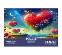 Fleurs d'amour Puzzle 1000 Pièces Convient Aux Adultes Le Impossible Fleurs d'amour Activités Familiales Jeux ÉduChatifs en Papier Original Un Beau Cadeau 70x50cm/1000pcs