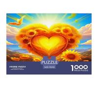 Fleurs d'amour Puzzle 1000 Pièces Convient Aux Adultes Le Impossible Fleurs d'amour Décoration D'intérieur Challenge Jeux en Papier Un Beau Cadeau 70x50cm/1000pcs
