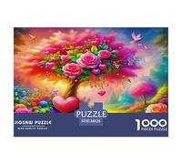 Fleurs d'amour Puzzle 1000 Pièces Educa Jouet en Bois Jeu D'Intelligence Décoration Intérieure Jeu ÉduChatif Challenge Toy Adultes & Enfants des 14 Ans 38x26cm/1000pcs