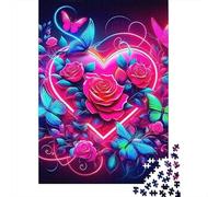 Fleurs d'amour Puzzle 1000 Pièces Educa Jouet en Bois Jeu D'Intelligence Décoration Intérieure Jeu Éduchatif Challenge Toy Adultes Et Enfants À Partir De 14 Ans 1000pcs (75x50cm)