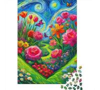 Fleurs d'amour Puzzle 1000 Pièces Educa Jouet en Bois Jeu D'Intelligence Décoration Intérieure Jeu Éduchatif Challenge Toy Adultes Et Enfants À Partir De 14 Ans 1000pcs (75x50cm)